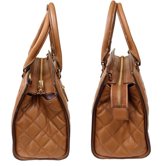 MICHAEL Michael Kors Selma Quilted Leather Large Satchel in Walnut - Picture 3 of 14